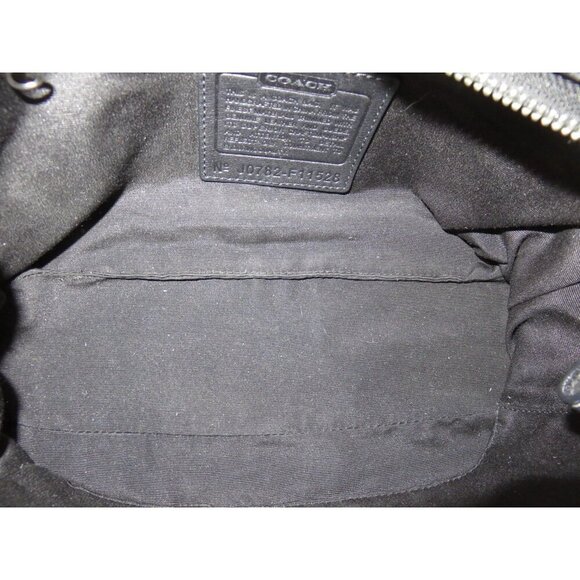 Coach 2007 Signature C Top Handle Striped Canvas & Leather Satchel Shoulder Bag - Picture 6 of 12